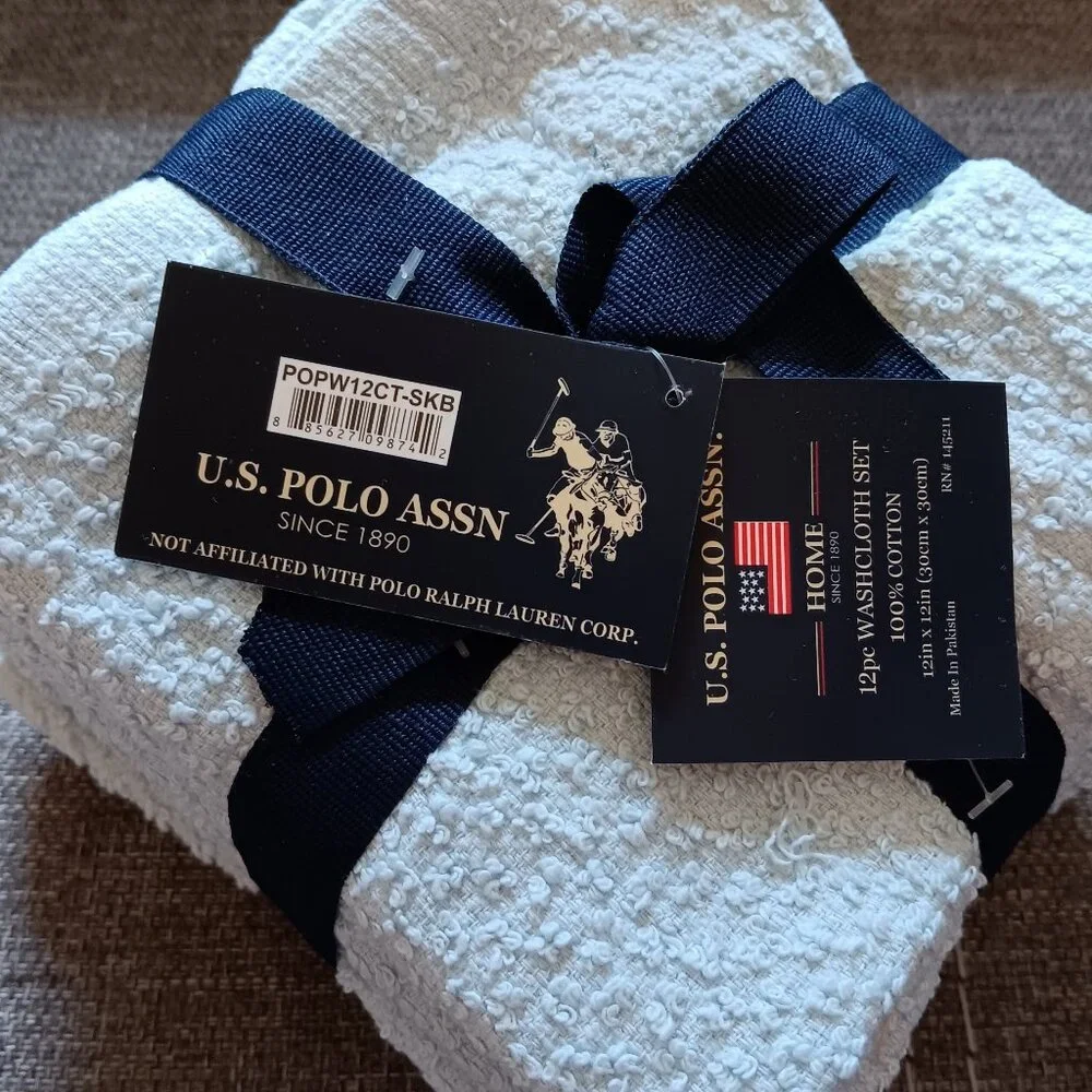 U.S. POLO ASSN. Wash Cloths (12 piece)